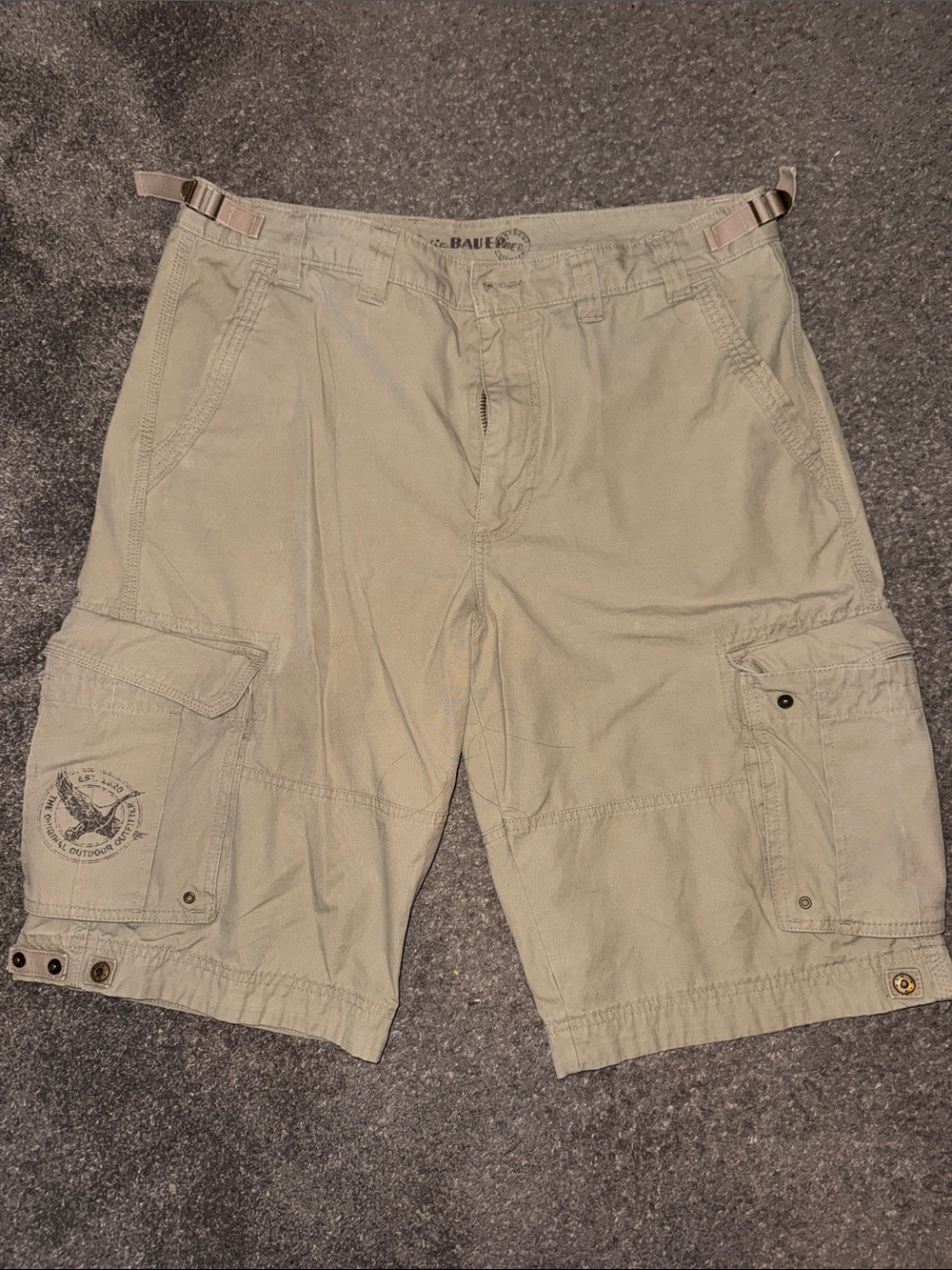 Bauer Men's Tan Cargo Shorts with Side Pockets